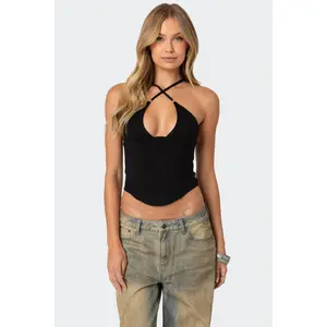 Lou Crossover Beaded Corset