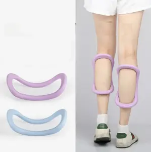 Set of 2 Yoga Rings for Leg, Calves, Calf Pilates, Fitness Circle Equipment for Women, Resistance Stretch Circles Tool with Massage Points, Home Exercise Workout Training Support Sport