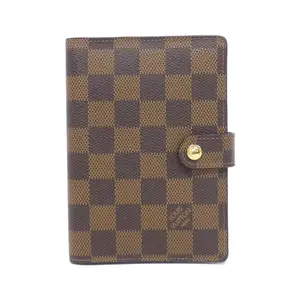 Pre-owned Louis Vuitton Canvas Small Leather Goods Agenda PM Damier Organizer