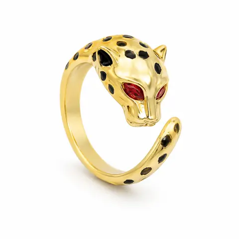 Panther Gemstone Ring, Jewelry Accessory