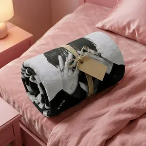JK Music Blanket, Theme Flannel Blanket - 2D Flat Soft, Lightweight, Suitable for Bedrooms, Holiday Decorations, and All Seasons - Ideal for Beds, Sofas, Offices, Camping Gift for Friends And Family