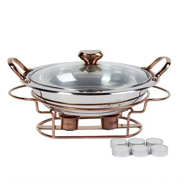 Wolfgang Puck 11" Stainless Steel Buffet Server and Warming Stand