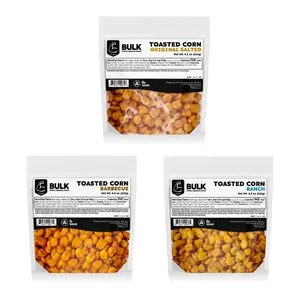 Bulk Beef Jerky I Toasted Corn Snacks - Original Salted, BBQ & Ranch Flavors - 4.5 oz