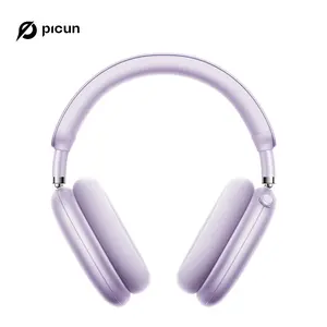 Picun F8 Pro Wireless Headphones: 52dB ANC, 5 ENC Noise-Canceling Mics, Head Tracking, 120+ Hr Battery, Custom EQ Sound, Seamless Dual-Device Pairing, Bluetooth 5.4, Detachable Fabric Ear Cups.