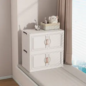 46cm*27cm Plastic Storage Cabinet, 2-6 Layers, Space-Saving, Mobile with Wheels, Durable, Ideal for Home, Dorm, Living Room, Snacks, Clothes, Baby Clothes