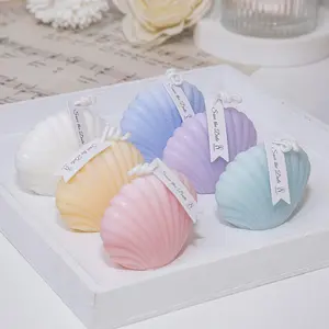 Shell Shaped Candle, 1 Count Creative Shell Shaped Aromatherapy Candle, Home Decor Ornament, Desktop Decoration for Living Room Bedroom
