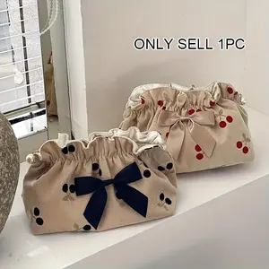 Large Capacity Travel Tote Bag - Multi-Compartment Portable Cosmetic Organizer, Durable Polyester Toiletry and Essentials Bag, Stylish Design Suitable for Daily Use and Travel