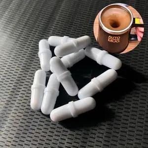 5pcs/10pcs/15pcs Automatic Magnetic Stirrer, Corrosion-Free Smart Mixer, Heat-Resistant Capsule Cylinder, Cup Accessories