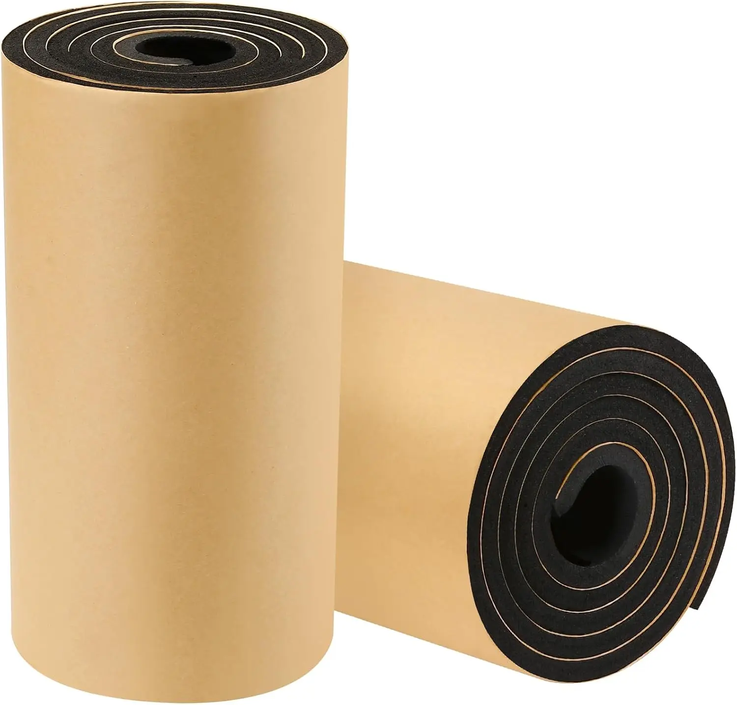 2 Pack High Density Self-Adhesive Closed Cell Soundproof Padding - 0.4"x12"x71" (10mm Thick, 11.6 Sqft), Fireproof, Waterproof Acoustic Insulation for Apartments, Classrooms