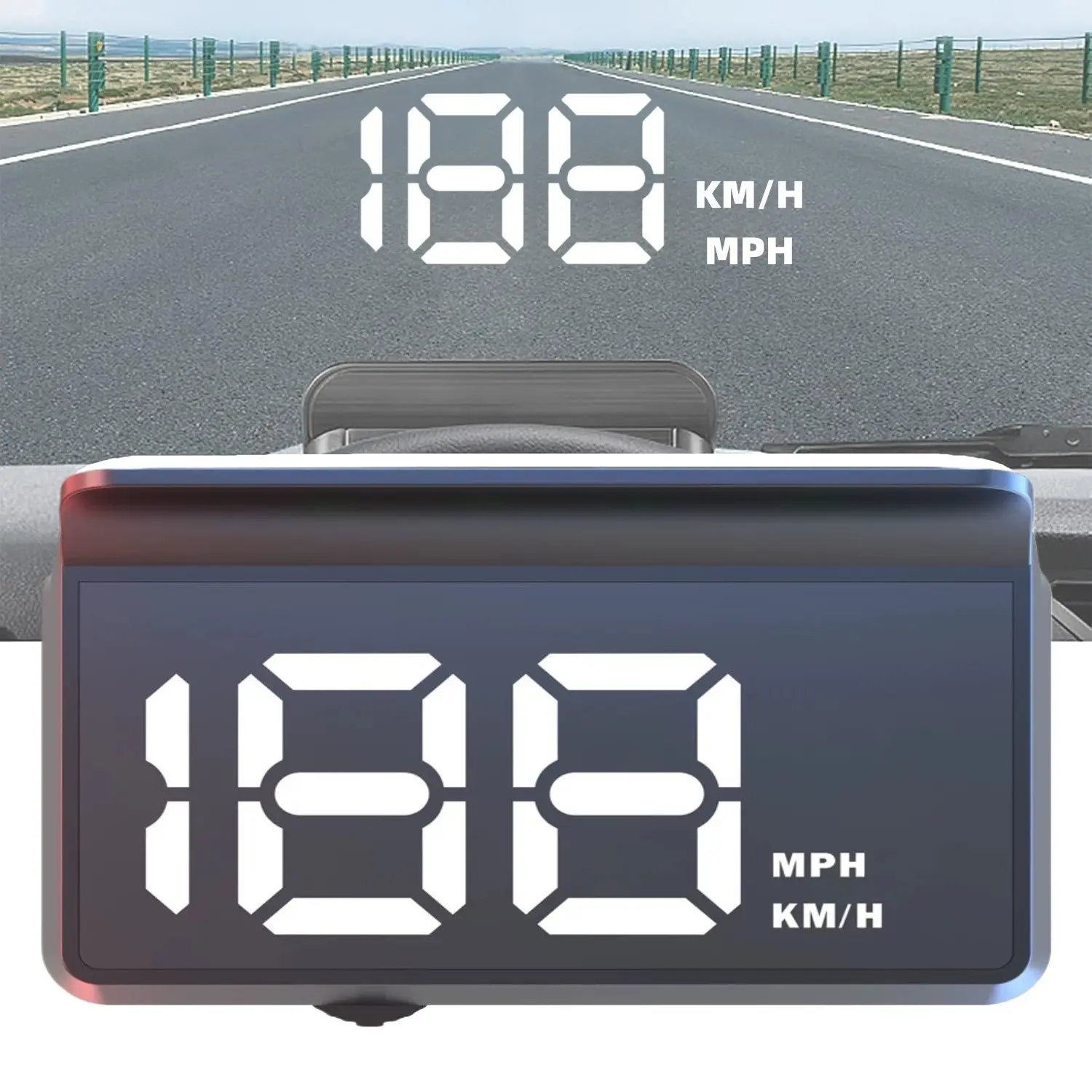 [Summer Vibes] Car Smart GPS Head-Up Display (HUD) - Digital Speedometer Showing MPH/KPH, Suitable for Cars, Trucks, Boats