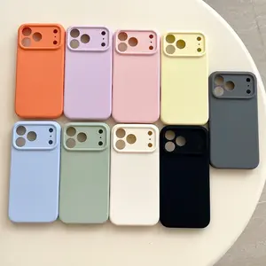 Phone Case for iPhone 17/16/15/14 Plus/13 Pro Max Comfortable Dopamine Color Matte Soft iPhone Case,  Anti-Fingerprint & All-Round Anti-Drop Protection, Slim Liquid Silicone Phone Cases, Phone Accessory for iPhone 17 Pro Max
