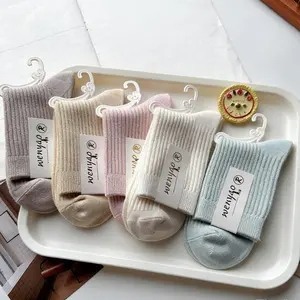 Women's Pure Cotton Mid-Calf Socks Soft Comfortable & Warm for Autumn Winter Daily Wear 5 Pairs in 100% Cotton Absorbs Moisture Essential Wardrobe Item