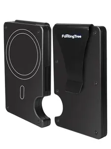 Unisex Aluminum Alloy Anti-Theft Magnetic Card Holder, Ultra-Thin Metal Credit Card Wallet, Business Style, All Seasons Use