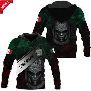 Custom 3D Aztec Warrior Hoodie - Personalized Name Design
