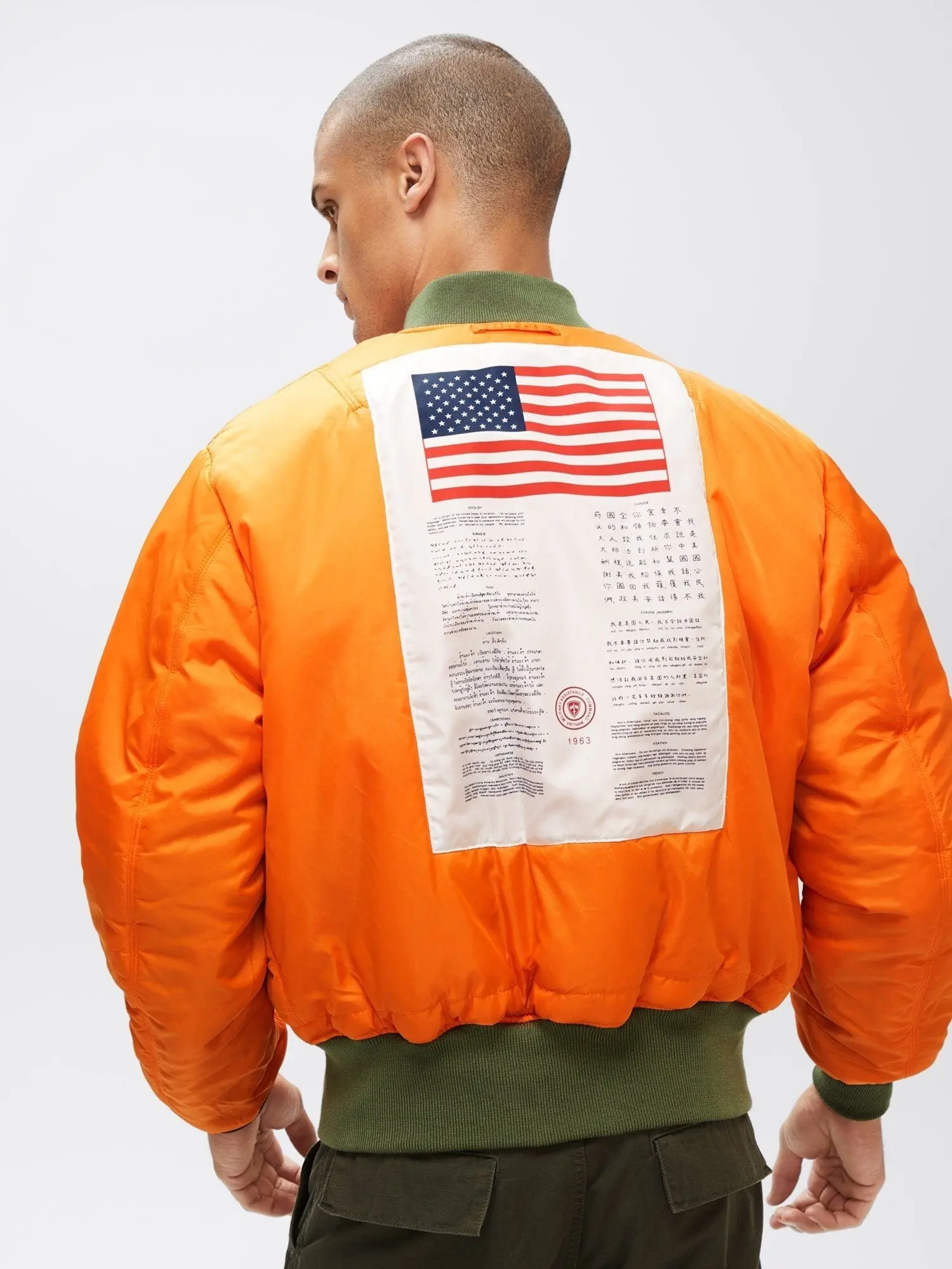 MA-1 BLOOD CHIT (SAGE)
