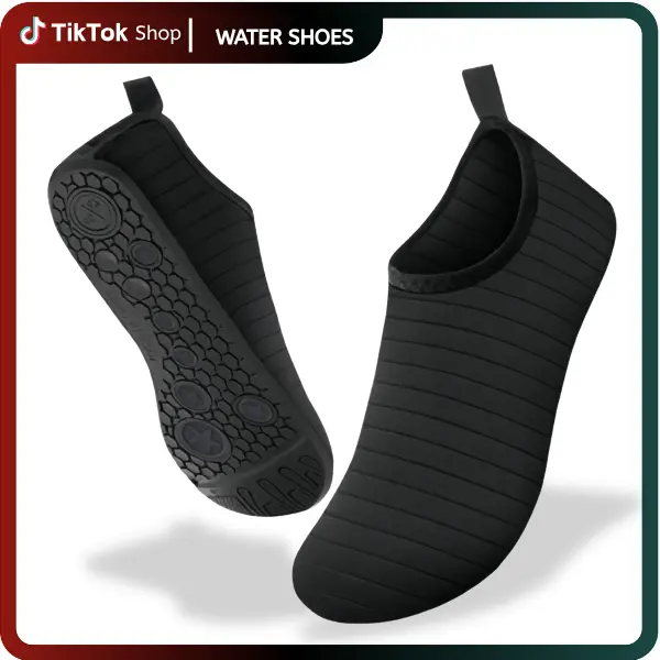Unisex Quick-Dry Water Shoes - Slip-On, Breathable Barefoot Socks with Non-Slip Rubber Sole for Women, Beach Swim, Pool