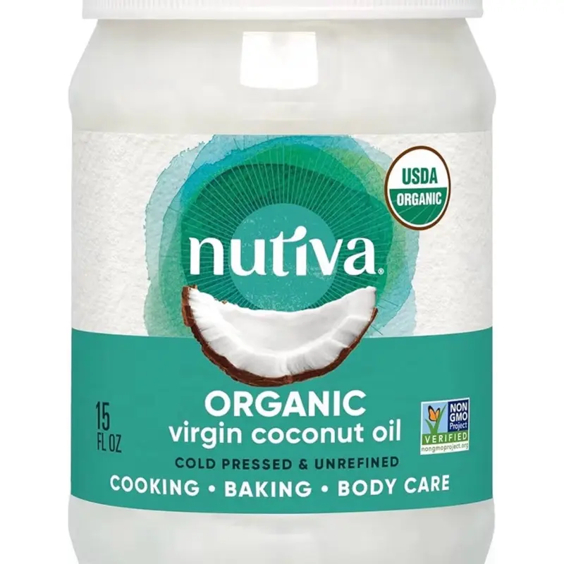 Organic, Cold-Pressed, Unrefined, Virgin Coconut Oil from Fresh, non-GMO, Sustainably Farmed Coconuts, 15-ounce