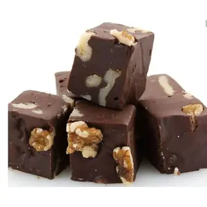 6.6 Oz Sugar Free Smooth and Creamy Chocolate Walnut Fudge by  Nuts To You - Handcrafted Gourmet Decadent Snack - Sweet Dessert Bonbon fudge box