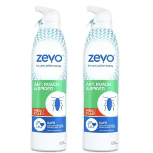 Zevo Roach Killer Ant, Roach, Spider Insect Spray (10 oz) | Indoor Outdoor Use | Instant Action | Pet People Friendly Safe (2)