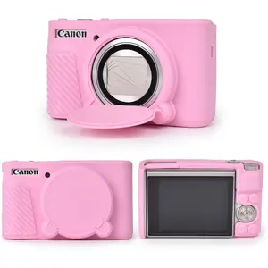 Case for  SX740 SX730 HS Camera - Soft Lightweight Powershot SX730 SX740 HS Protective Case with Removable Lens Cover - Provide Access to Camera Buttons - Pink