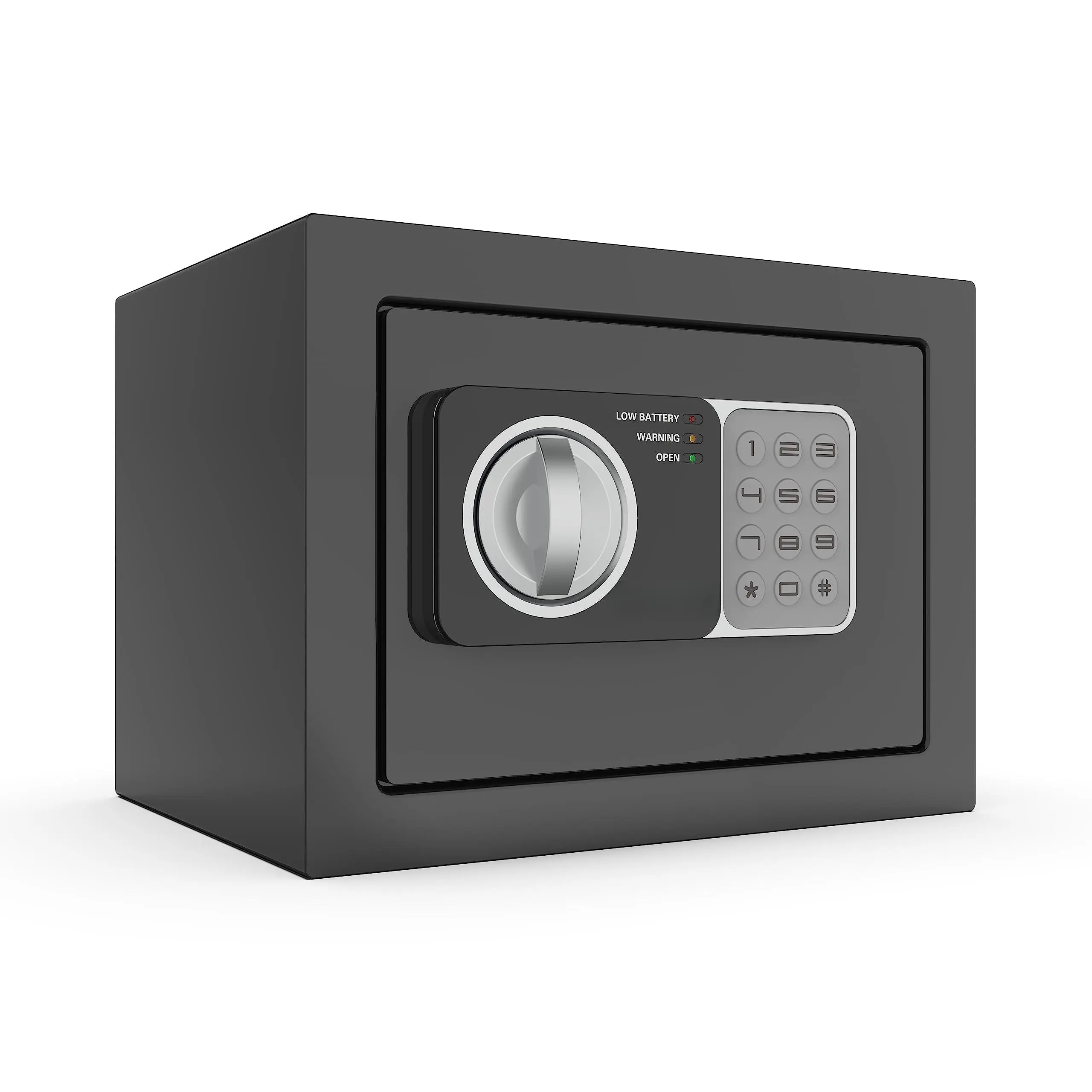 Small Safe Box With Key,mini For Money,small Safes Home Code,little Lock Kids,wall Or Cabinet Personal Items,0.236 Cubic Feet Black