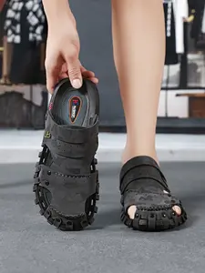 Versatile Casual Two-Wear Sandals, Fashionable Trendy Comfort Beach Shoes, Lightweight Thick Sole Driving Slippers