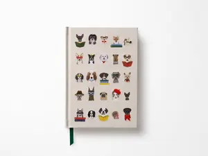 Studious Dogs Embroidered Journal