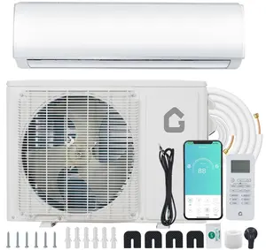 Garvee Upgraded 9000 BTU Ductless Mini Split Heat Pump System, 24 SEER2 208V/230V Wifi Enabled Ductless AC Cool Up to 450 Sq. Ft, Compatible with Alexa, Complete Installation Kit, R45 Series