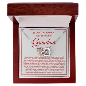 Keep Your Grandma’s Spirit Near With This Sterling Silver Necklace, A Sentimental Memorial To Cherish Her Memory And Celebrate Her Life - IH24