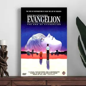 Neon Genesis EVANGELION ANIME Movie Poster  Halloween Canvasfor Spooky Wall Hanging Artwork for Bathroom, Kitchen