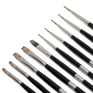 Set Kuas Lukis Trekell Todd M. Casey untuk Minyak & Akrilik | Set Kuas Sintetis Premium | Kit Seniman Profesional