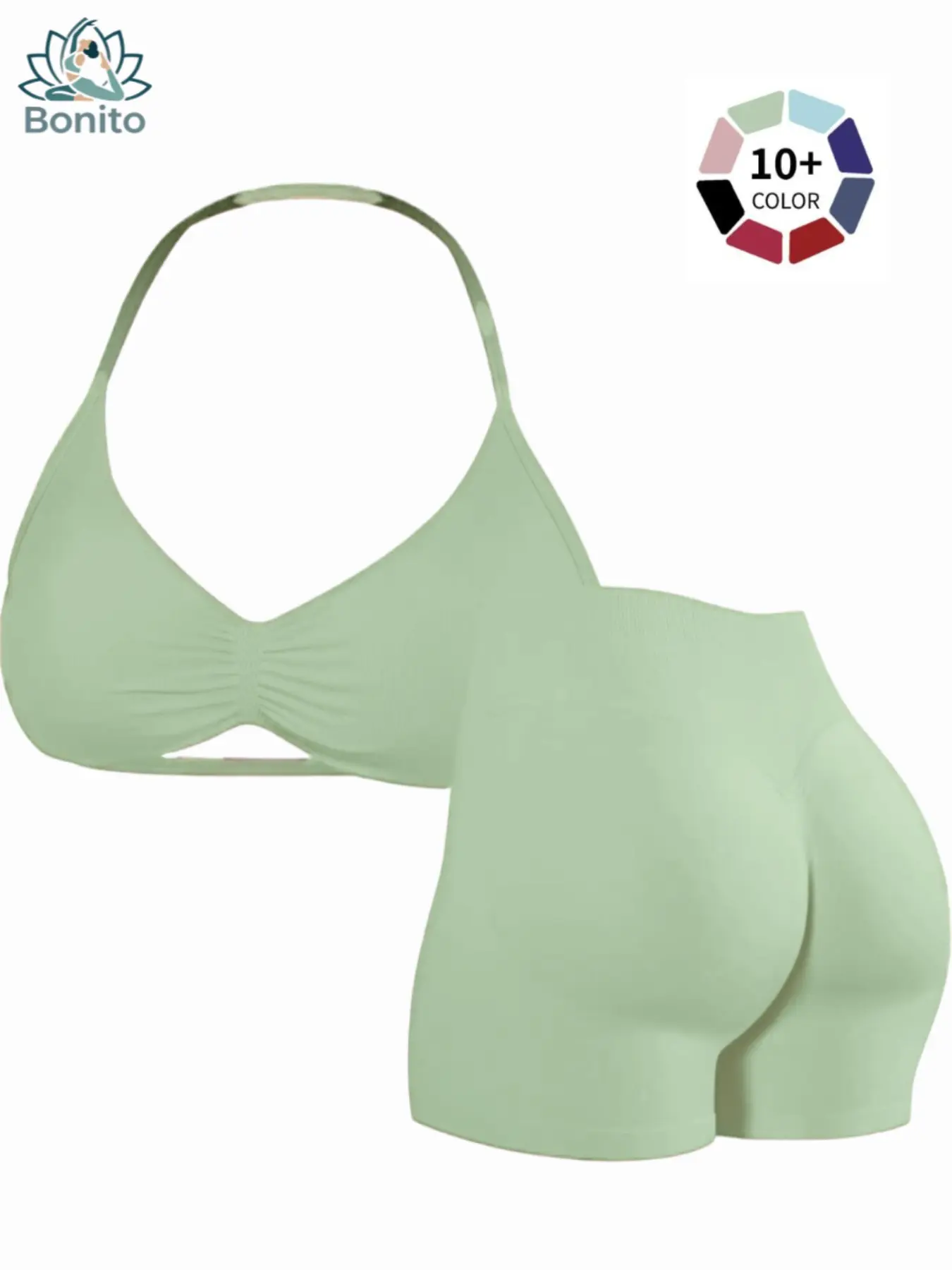 New Women's Sporty Yoga Set, Fitness Clothes, Fitness Outfits, Gym Workout Clothes, High-Waist Tight-Fitting Shorts and Tank Top, Summer Fitnessfor Running and Gym, Sports Clothing Set, Sportswear Set, Sports Activewear Set