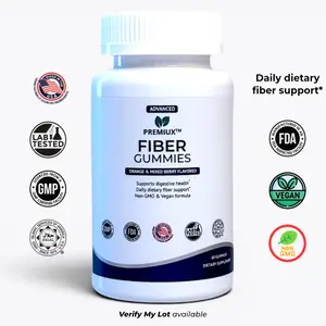 Premiux Fiber Gummies — Prebiotic Chicory Root, Berry, Dietary