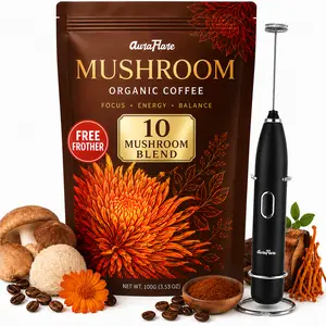 Mushroom Coffee with Frother - 10 Mushroom Blend