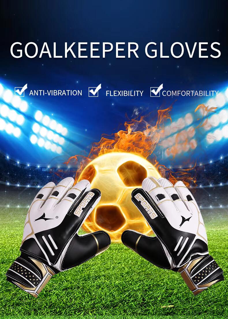 Professional Soccer Goalkeeper Gloves for Adults & Kids, Non-Slip Wear Resistant Training Gloves with Finger Protection