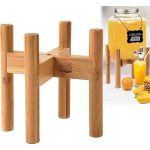 Drink Dispenser Stand - Adjustable  Holder Riser for Compatible Water, Lemonade, Juice & Beverage Dispensers, Mason Jar & Spigot Jugs - Foldable Stand for 7-10 Inch Dispensers