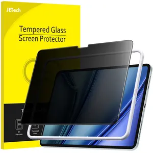 JETech Privacy Screen Protector for iPad Air 11-Inch M4/M3/M2 (2026/2025/2024) with Easy Installation Tool, Anti-Spy Tempered Glass Film, 1-Pack