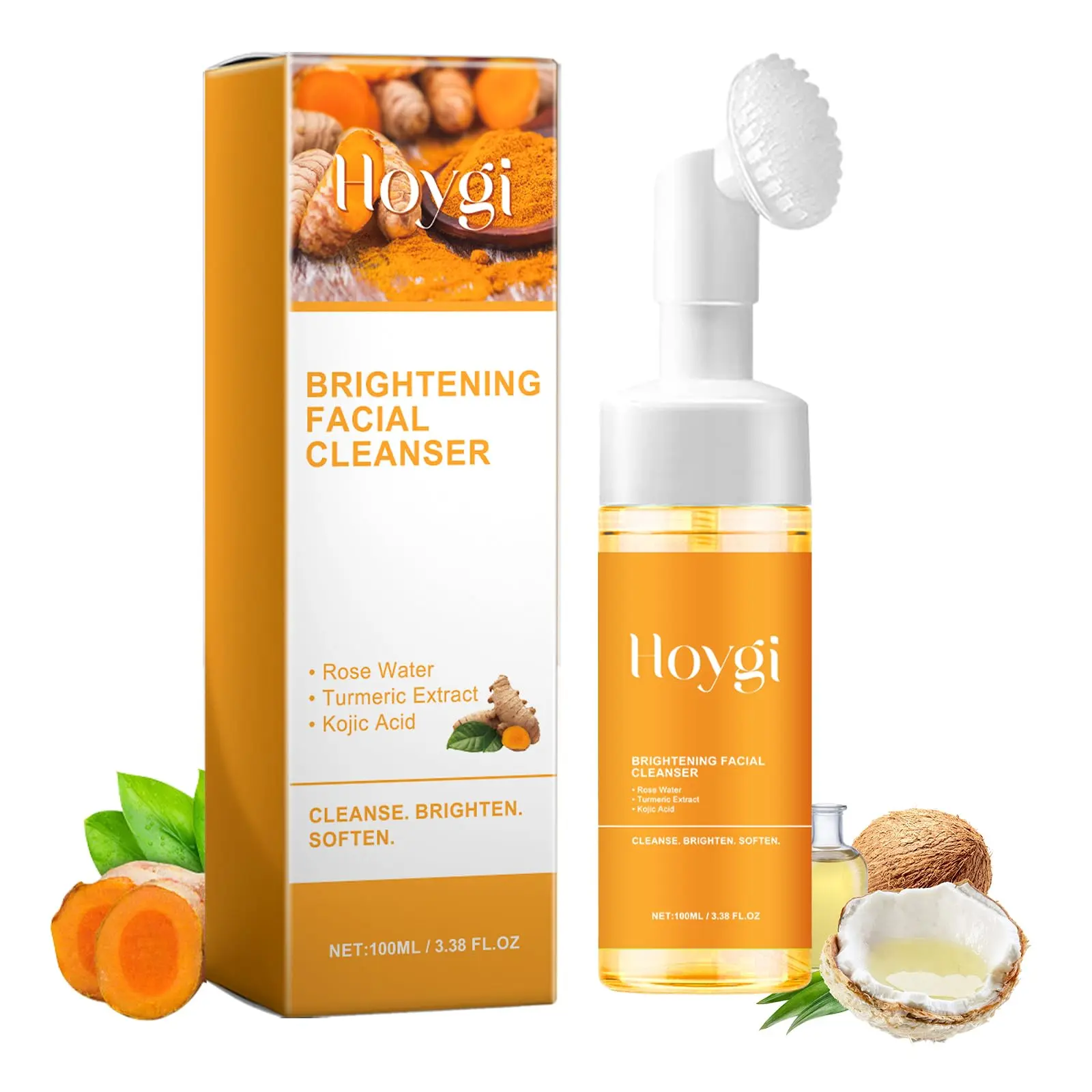1PCS Turmeric Facial Cleanser, Turmeric FaceWash, Suitable for All Skin Types