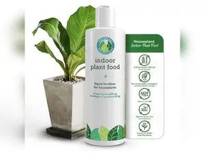 Indoor Plant Food by Houseplant Resource Center - Organic Liquid Fertilizer for Pothos, Peace Lily, Monstera, Cactus and More - 8 oz by Houseplant Resource Center