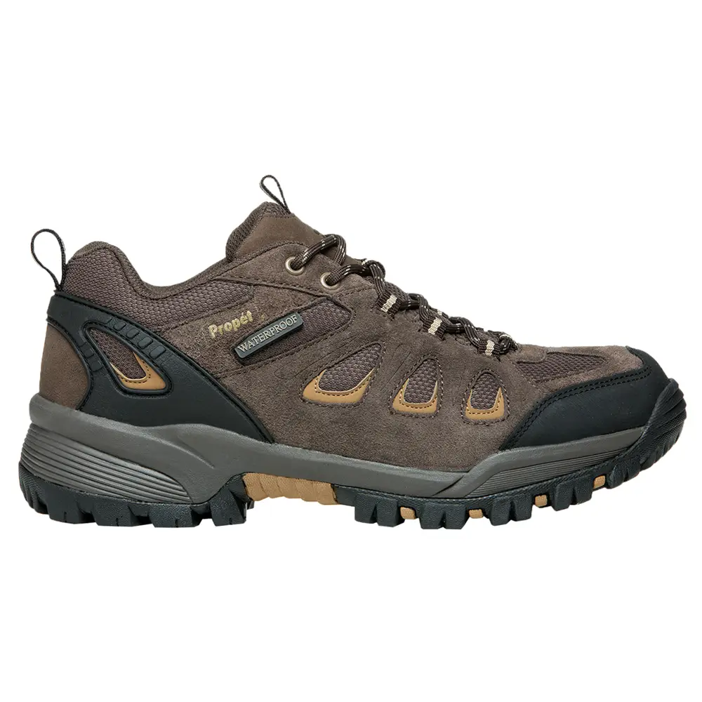 Propet Mens Ridge Walker Low Hiking Hiking Sneakers Shoes - Brown