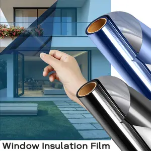 Window Glass Privacy Film, 1 Roll Heat-Insulation, Daytime Privacy Heat Blocking Anti UV, for Home and Office One-Way Perspective Sticker Film, Privacy Window Film
