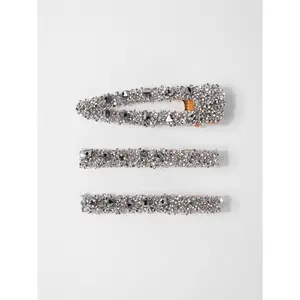 Amelia 3-Pack Assorted Gemstone Cluster Hair Clip Set