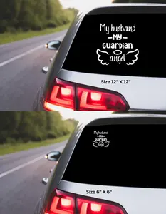 My husband My guardian Car Vinyl Decal