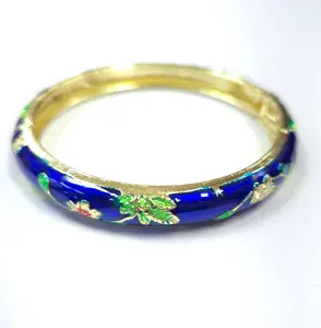 Floral Bangle Bracelet