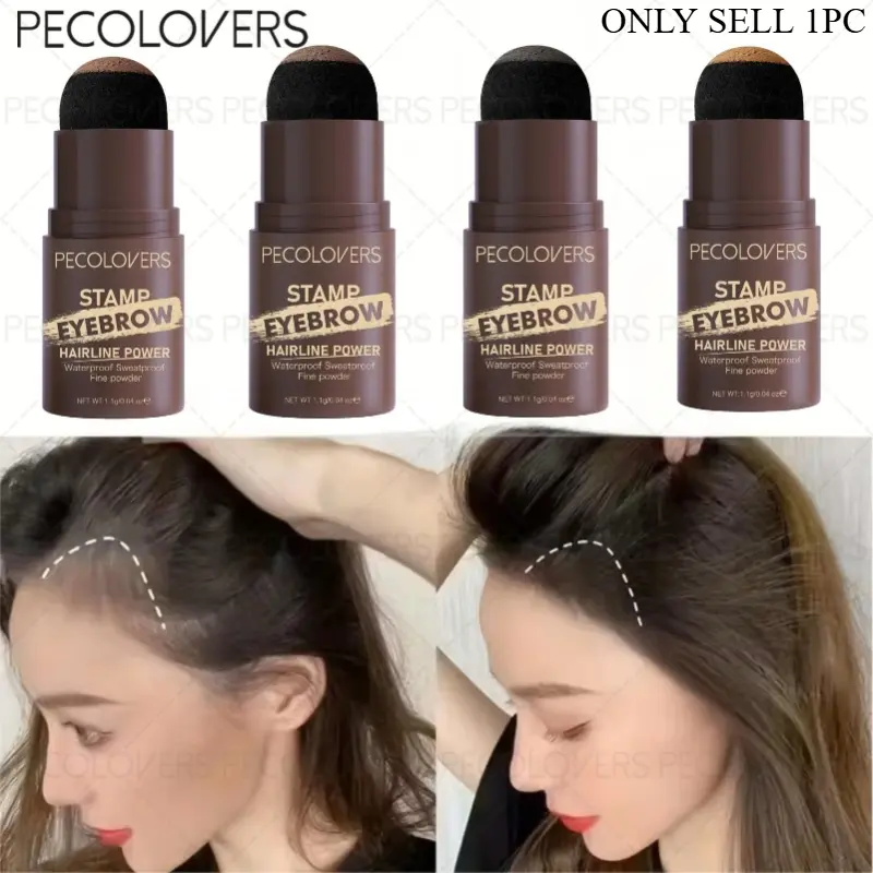 1pc Multi-purpose Hairline, Hair Root Touch Up & Eyebrow Powder Pen, Waterproof Fast Drying All-day Hold, Silky Light Texture Non-oily Non-greasy, Easy Application Friendly For Makeup Beginners, Birthday Holiday Gift For Ladies Eye & Hairline Cosmetic