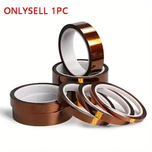 High-Temperature Resistant Polyimide Tape - Thermal Insulation & Adhesive for 3D Printing, PCB Protection, Soldering MaLight Beigeg | Self-Adhesive, Solvent-Resistant