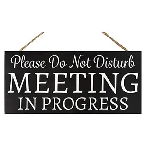 JennyGems Do Not Disturb, Meeting In Progress Sign, In a Meeting Sign, Office Door and Home Office, American Made