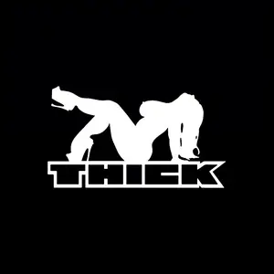 Thick girl in heels vinyl decal sticker 5"