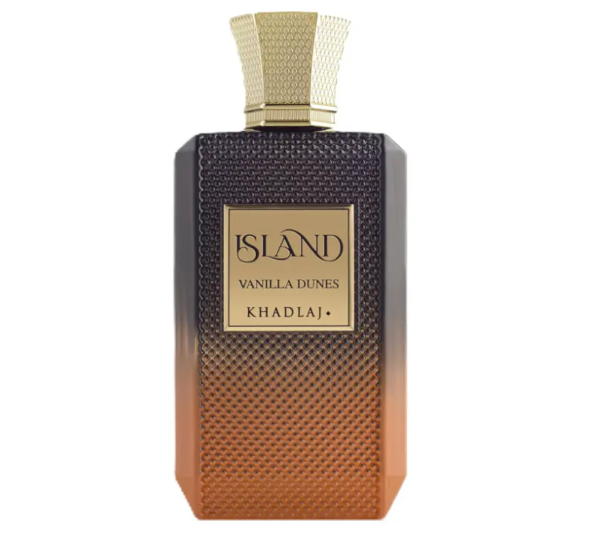 Khadlaj Island Vanilla Dunes Extrait de Parfum 100ml Unisex Warm Spicy Vanilla Amber Cologne Long Lasting Arabian Luxury Fragrance Gift For Men Women