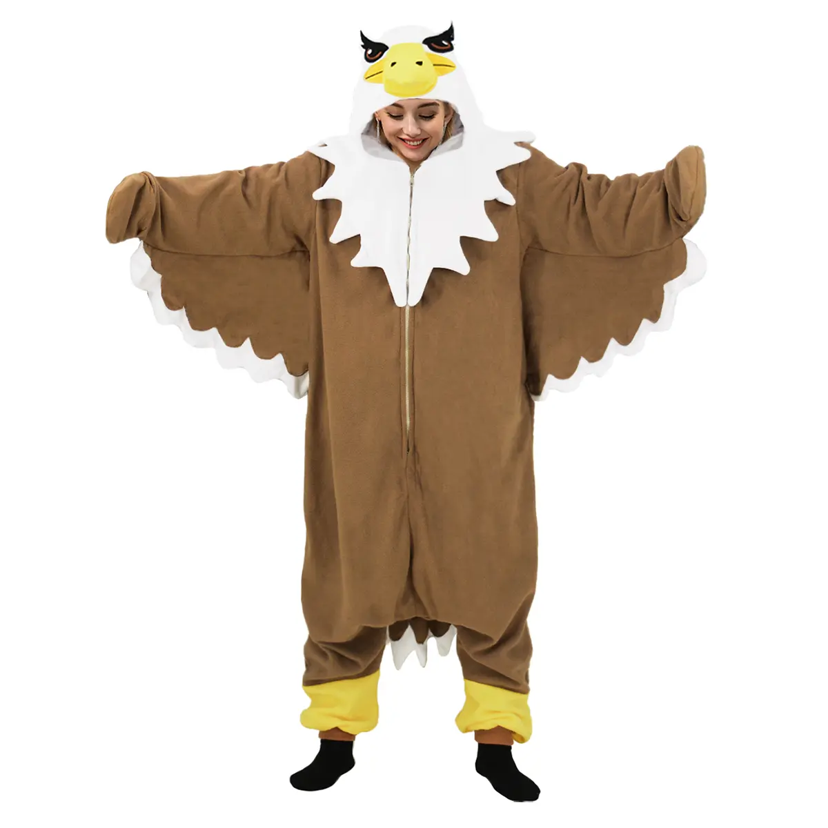 Eagle Onesie Pajamas Halloween Cosplay Eagle Costume for Women Men